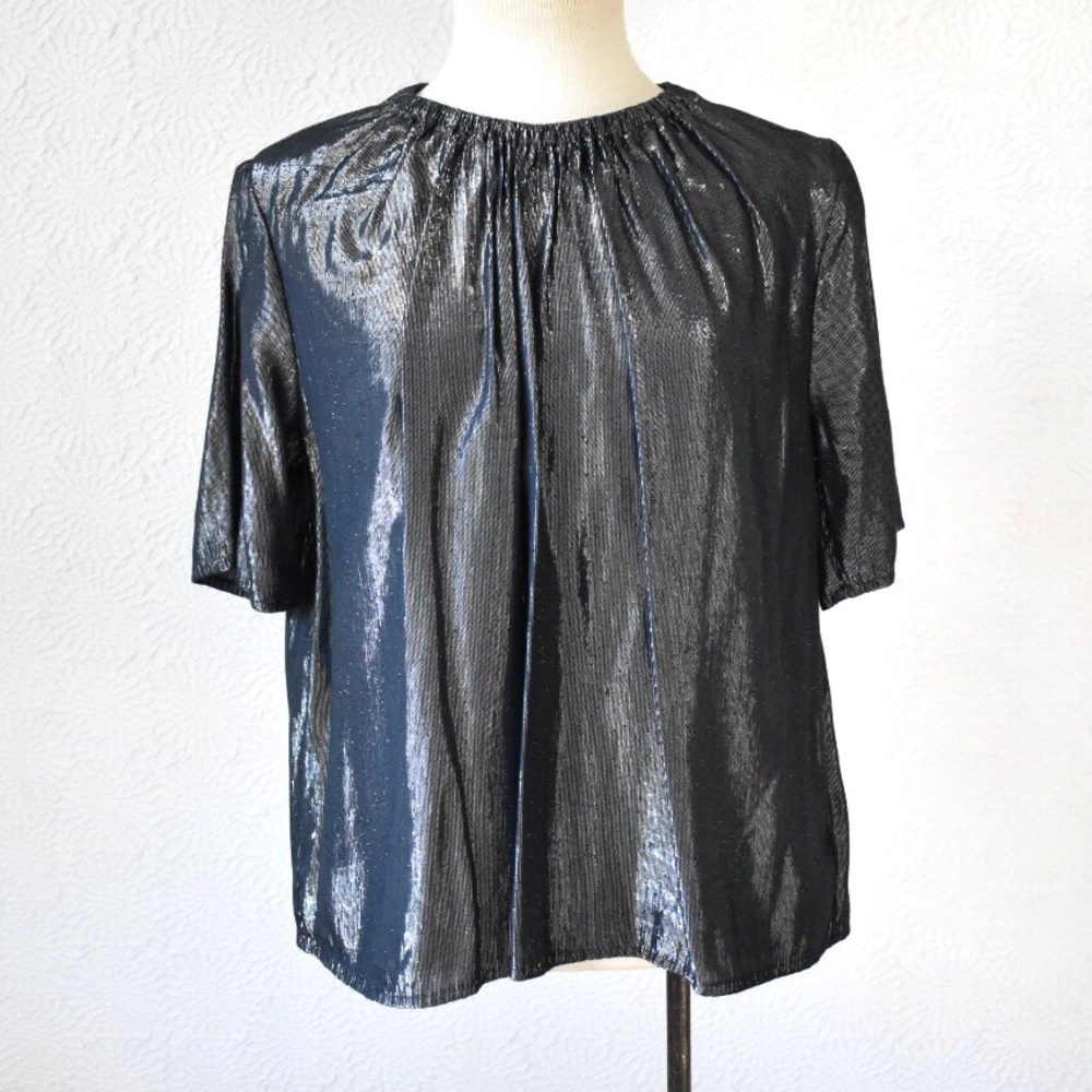 Velvet by Graham & Spencer Harlow Lamé Top